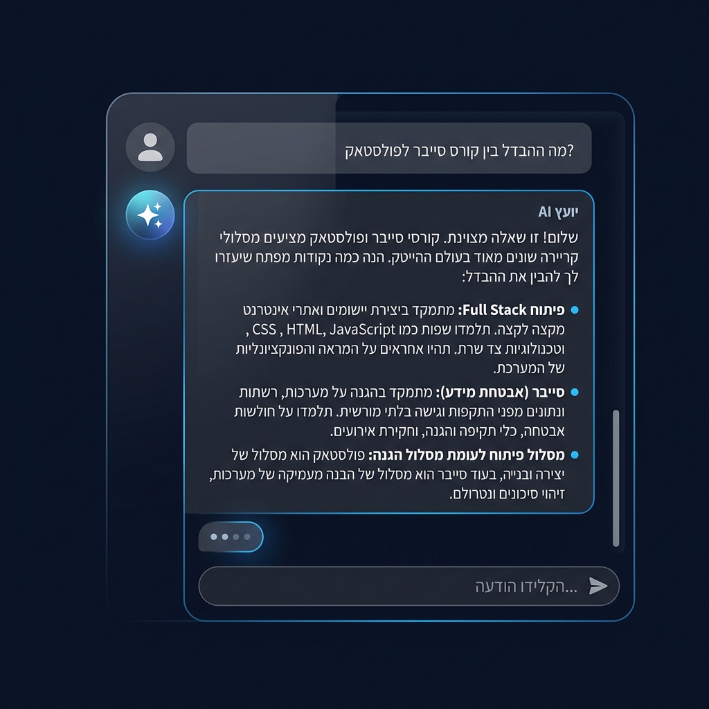 יועץ AI — שיחה אישית